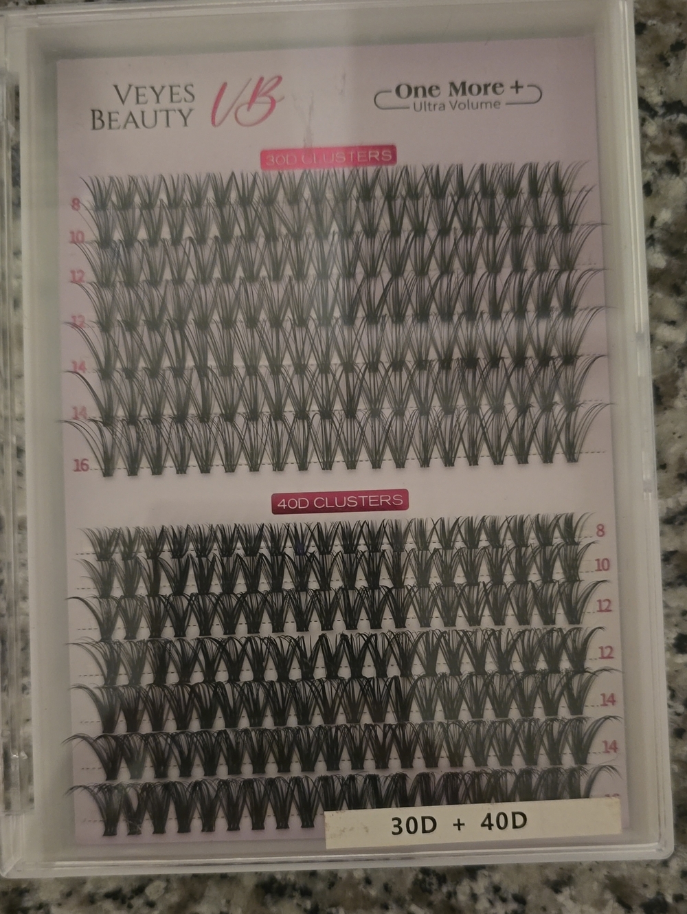 Veyes Beauty One More+ Ultra Volume Pre-made Lash Clusters - Black